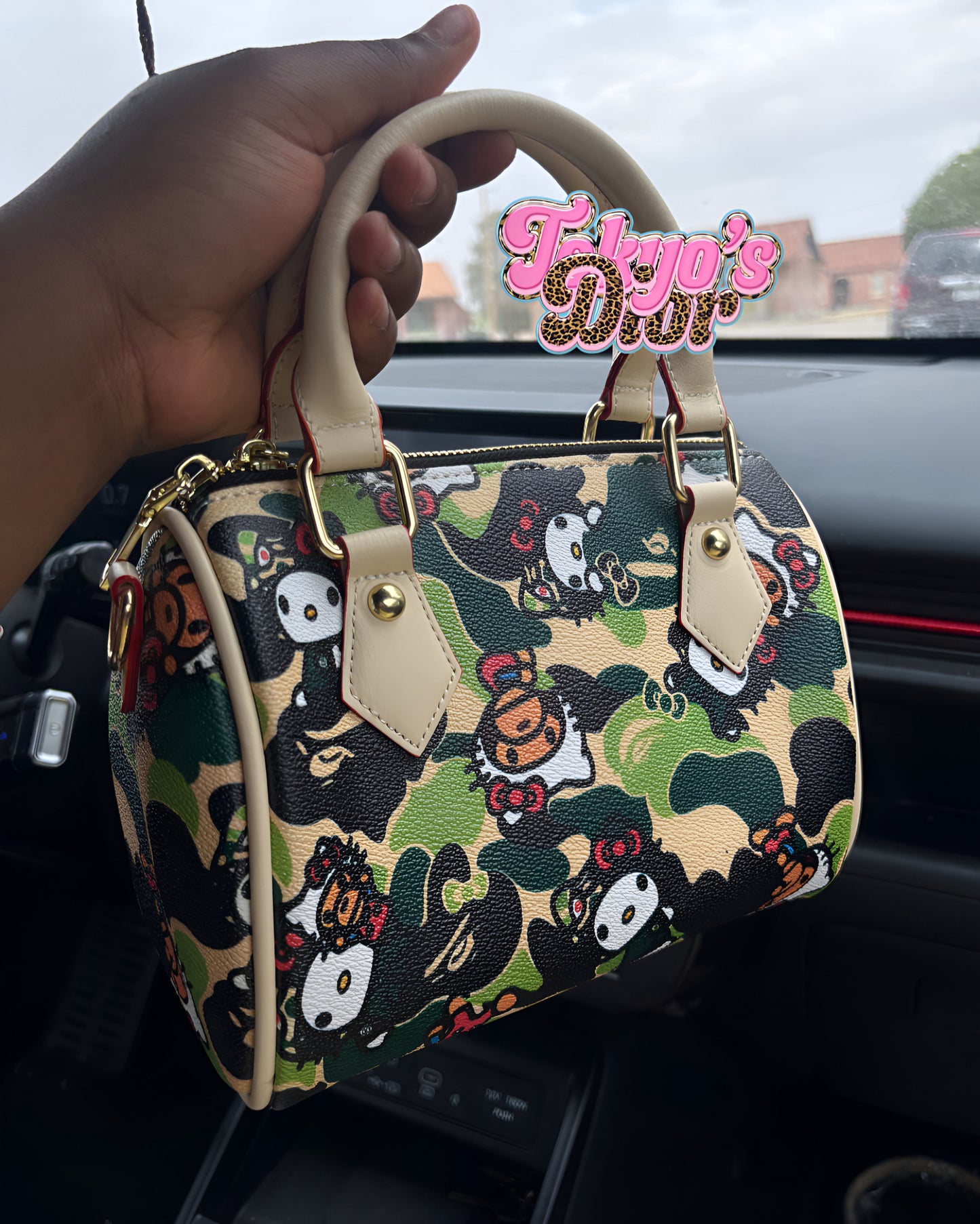 Green Camo HK Bape Pillow Bag