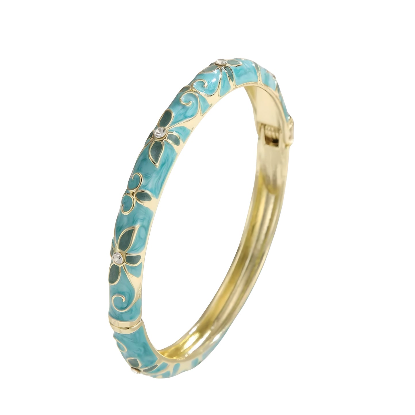 Blue Flora Bangle