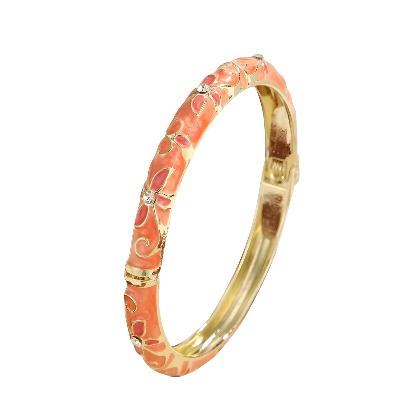 Orange Flora Bangle