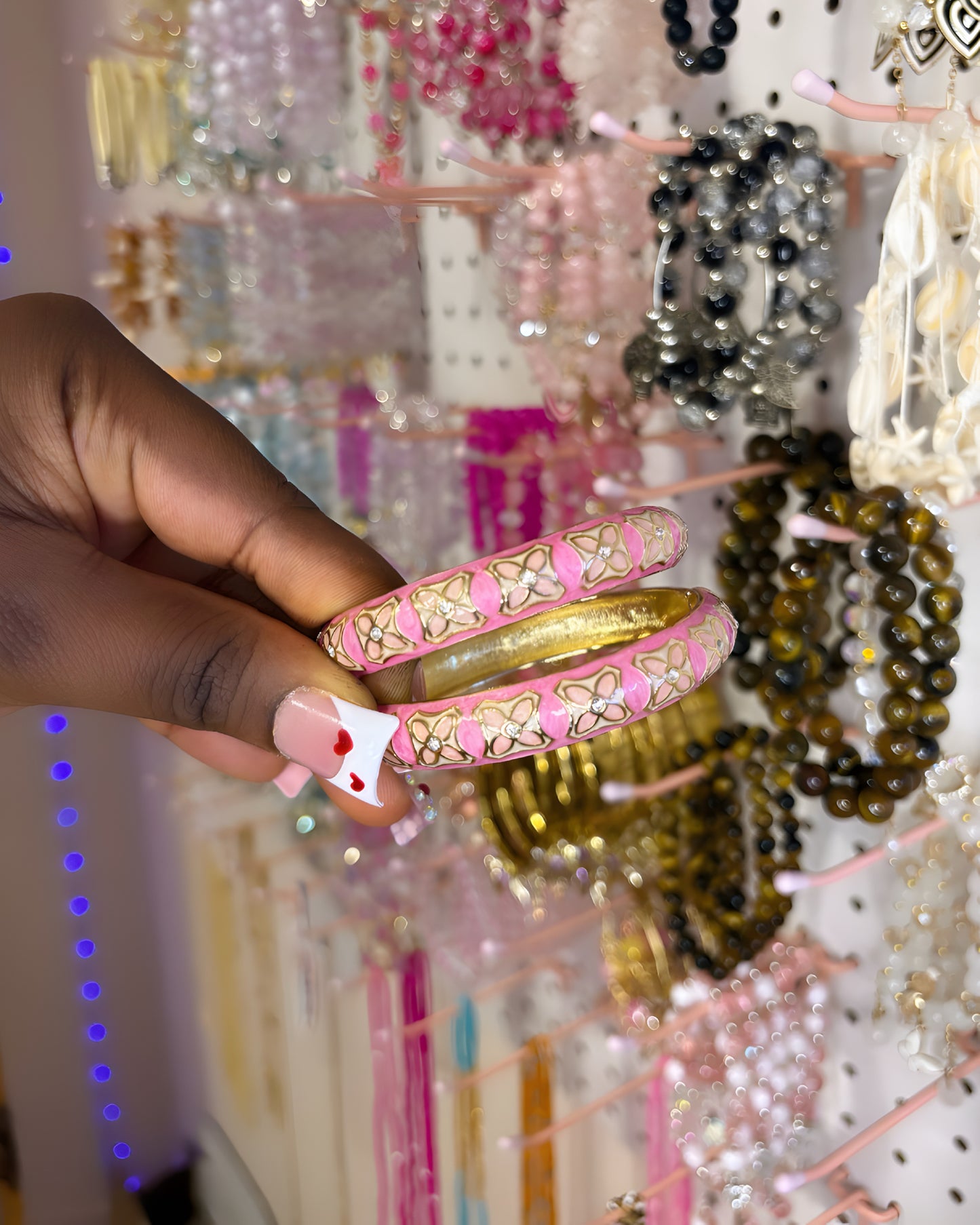 Alora Pink Bangle