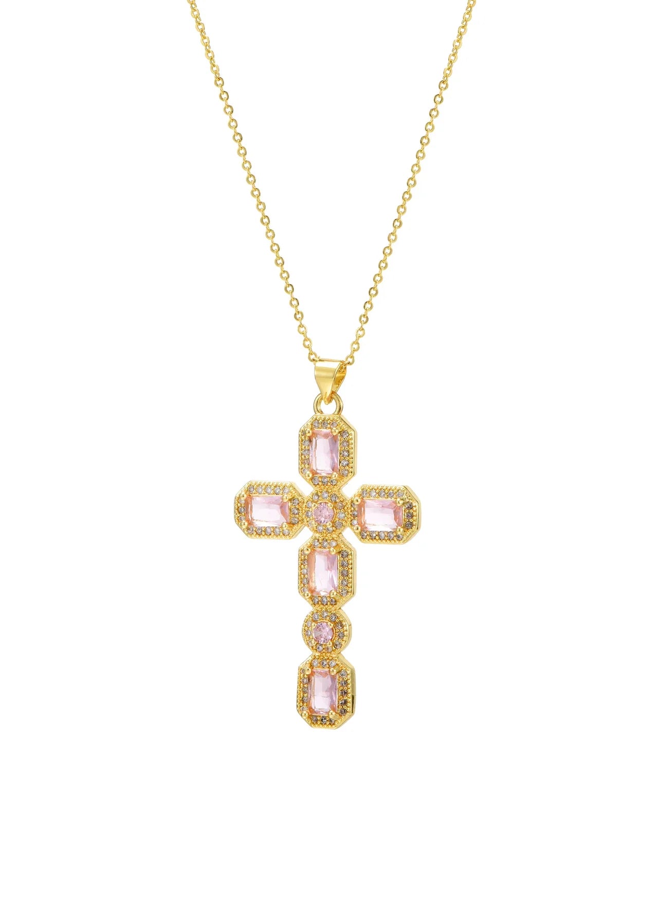 Seraphina Golden Cross Necklace