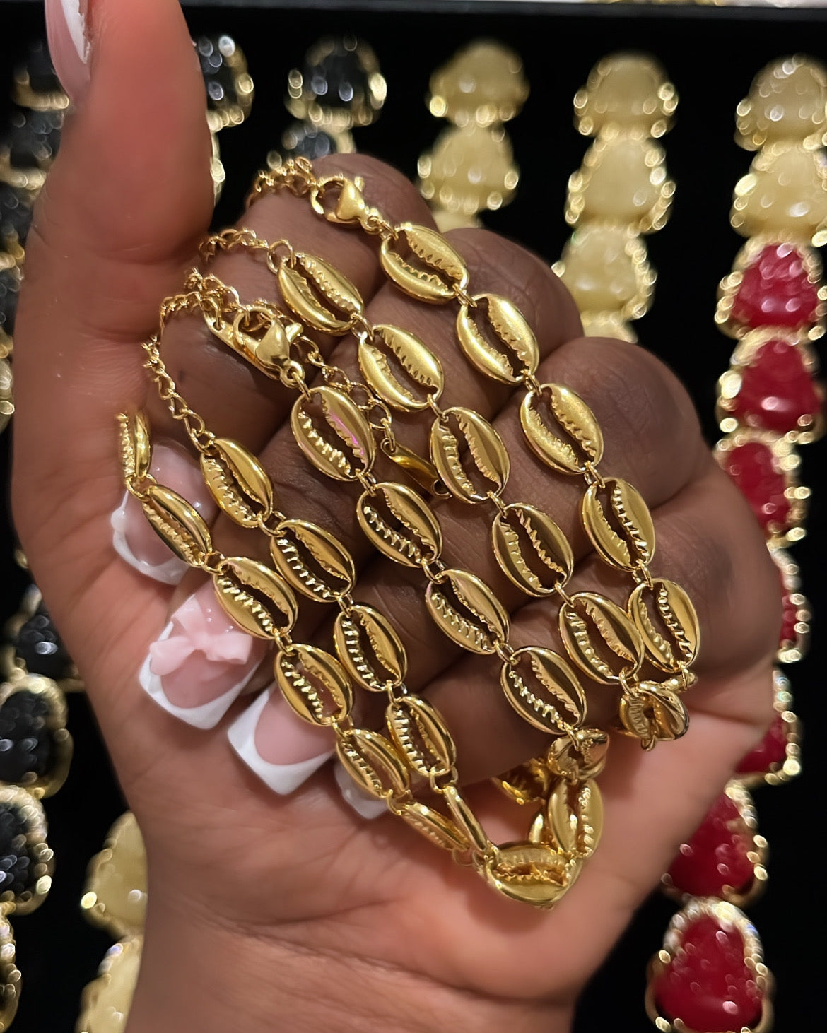 Gold Cowrie Bracelet