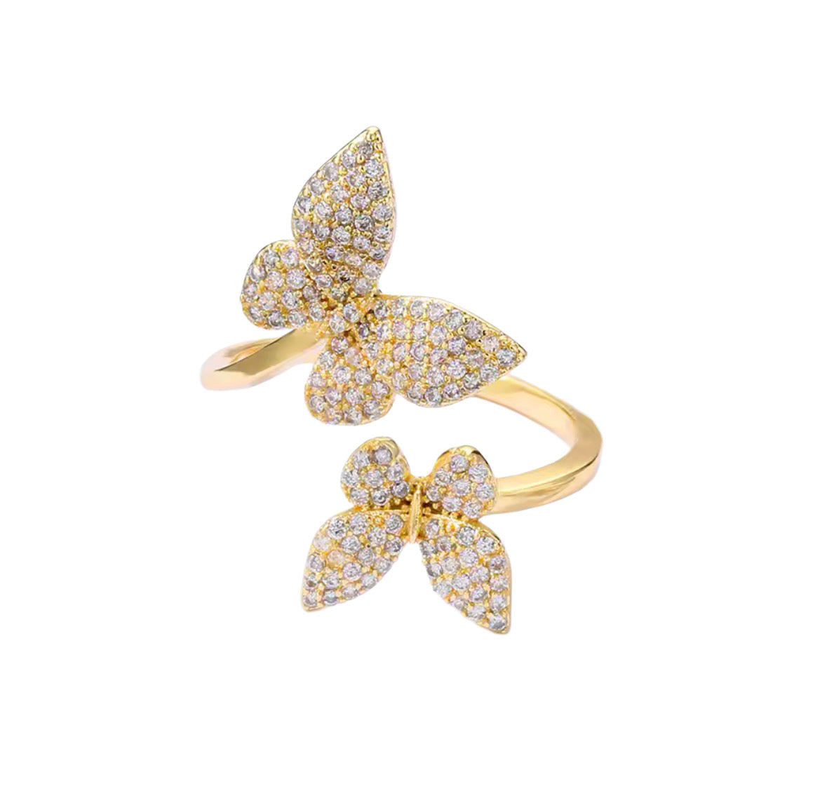 Double Butterfly Wrap Ring