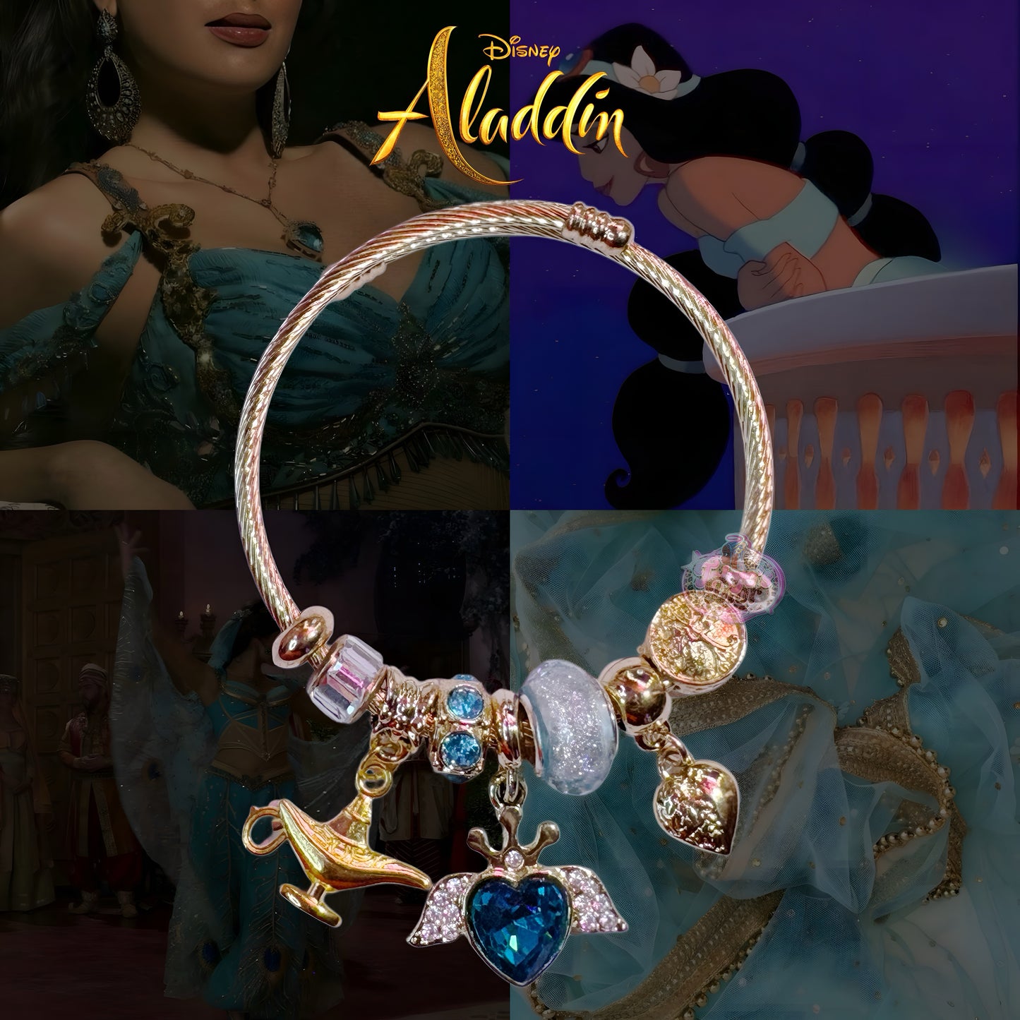 Princess Jasmine Charm Bangle