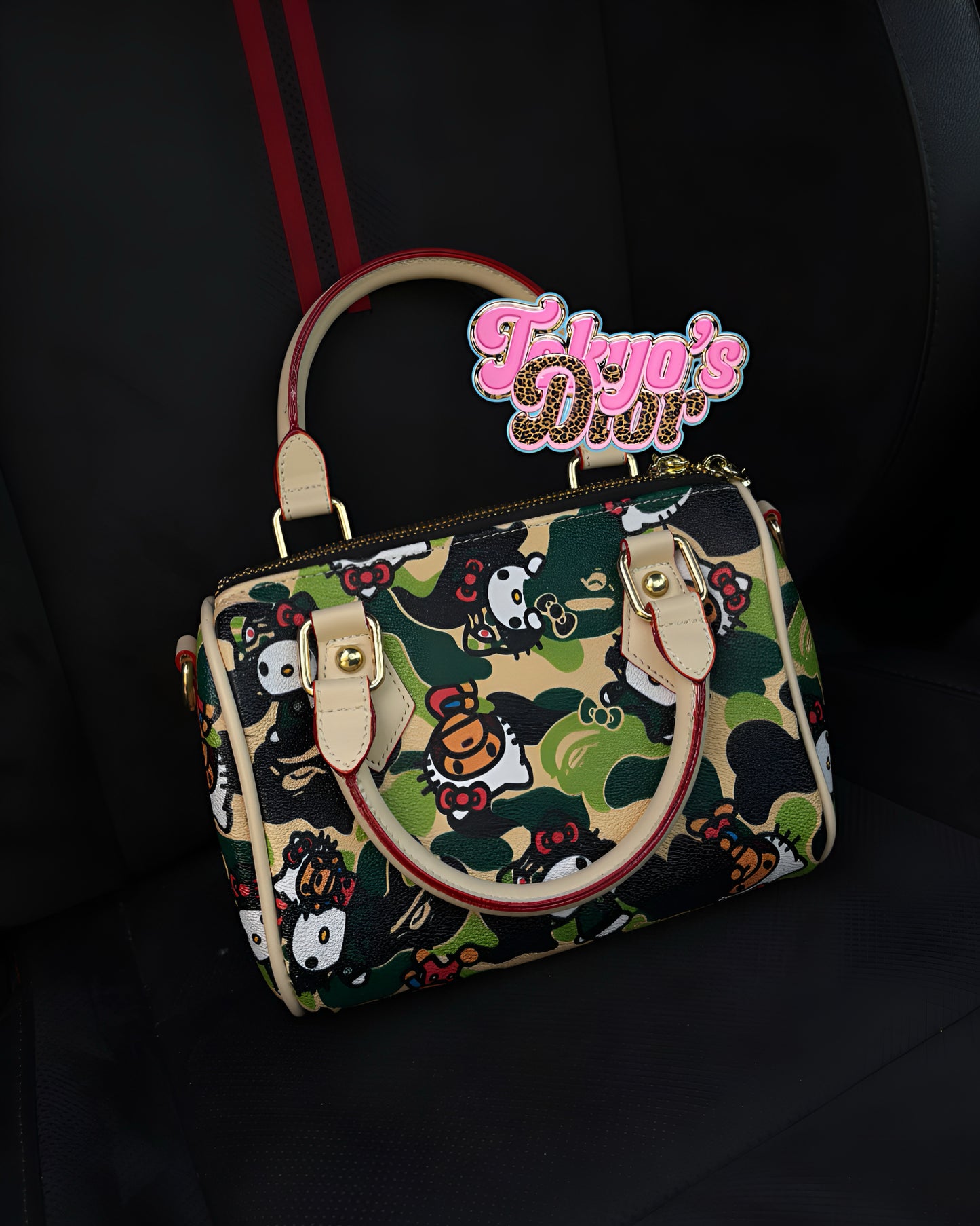 Green Camo HK Bape Pillow Bag