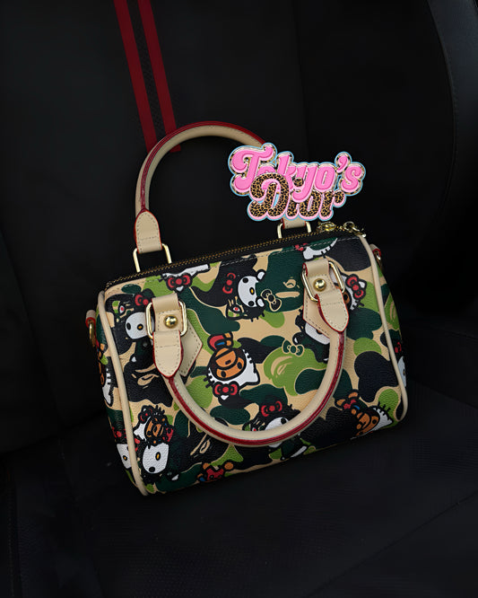 Green Camo HK Bape Pillow Bag