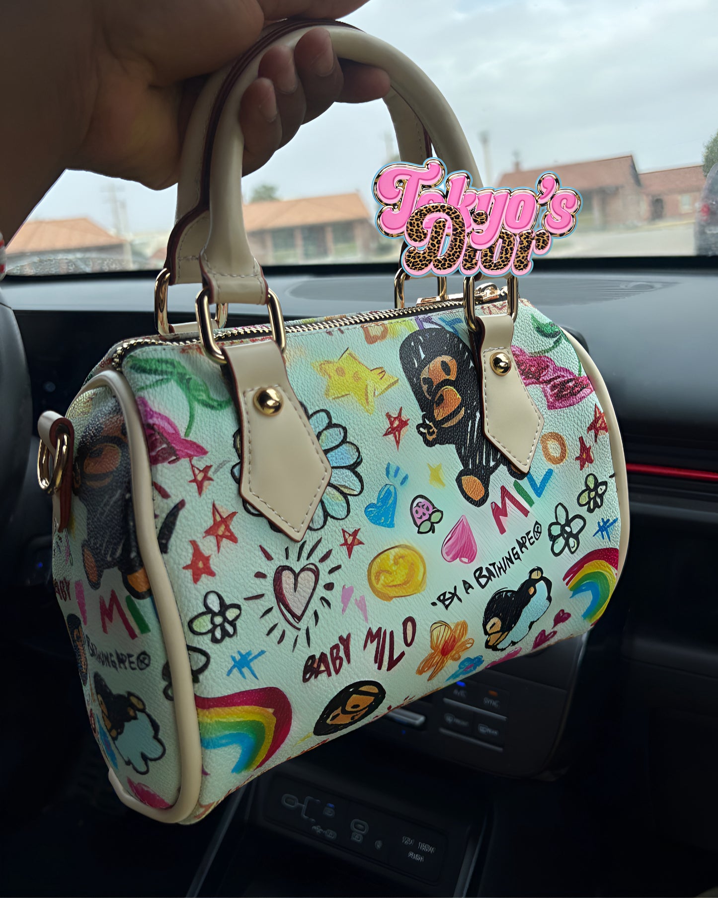 Baby Milo Doodle Pillow Bag