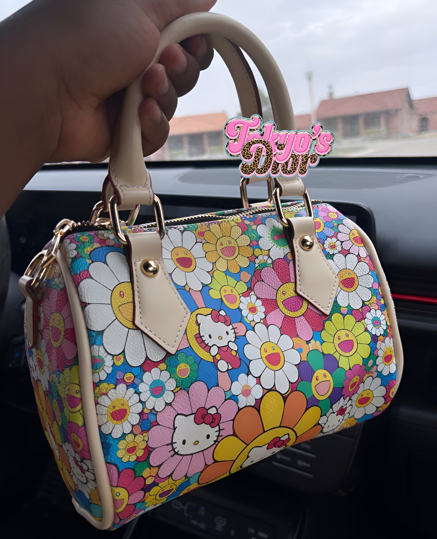 Rainbow Murakami HK Pillow Bag