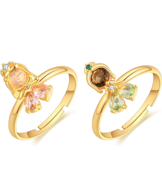 Tiana & Lottie rings