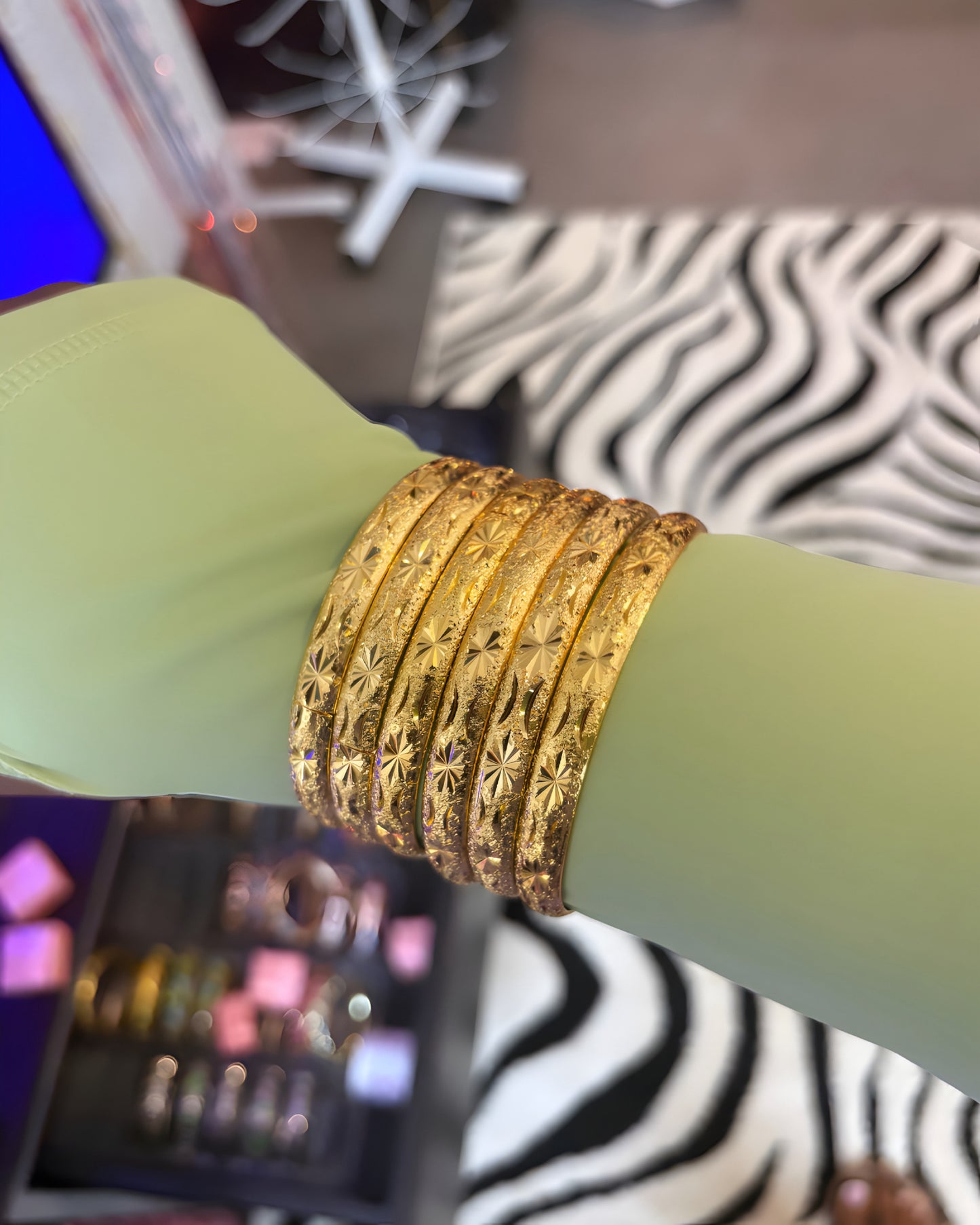 18k Summer Gold Bangles