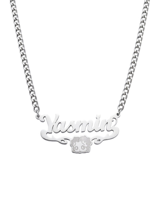 Betty Boop Custom Nameplate Necklace