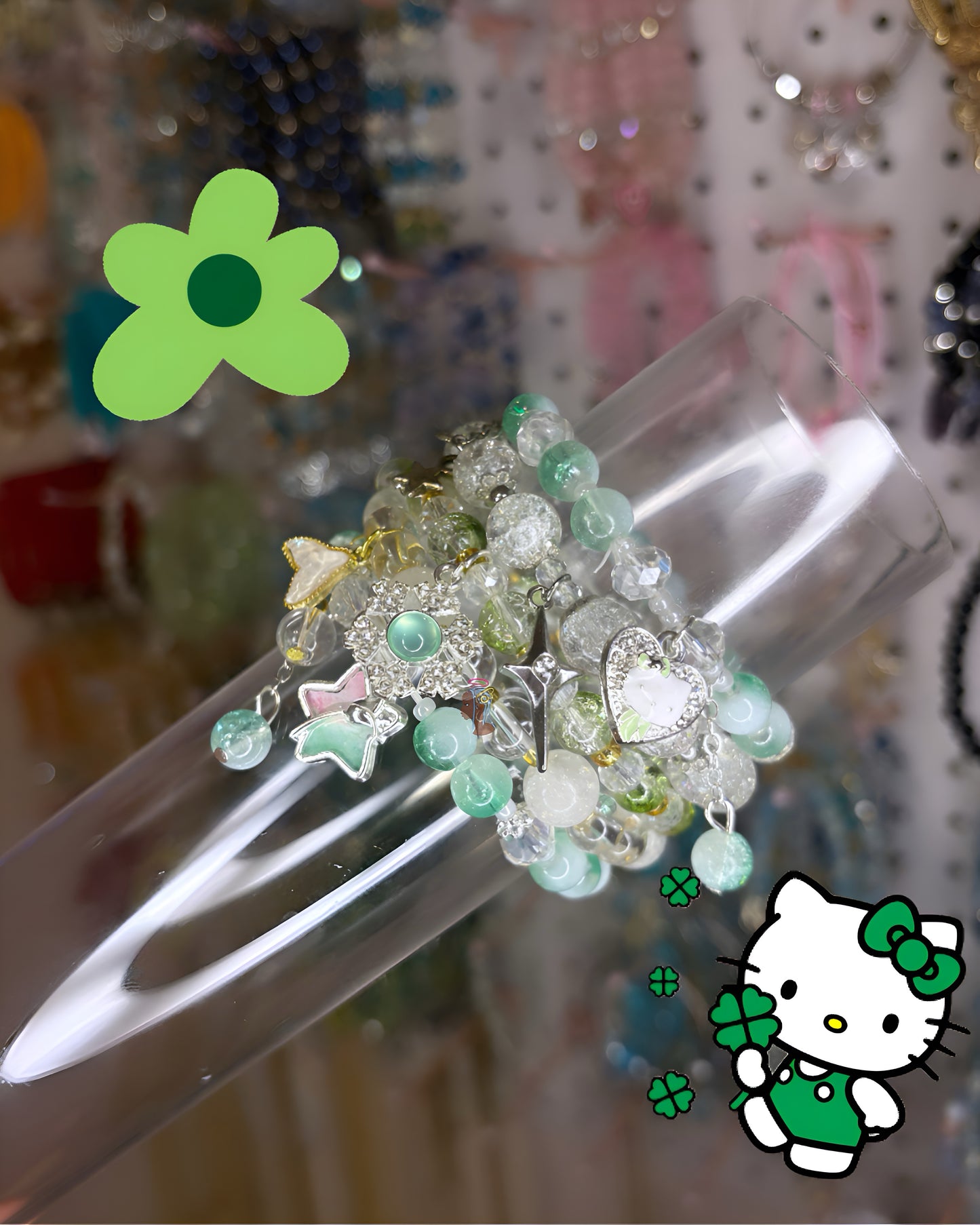 Green Kitty Stack #2