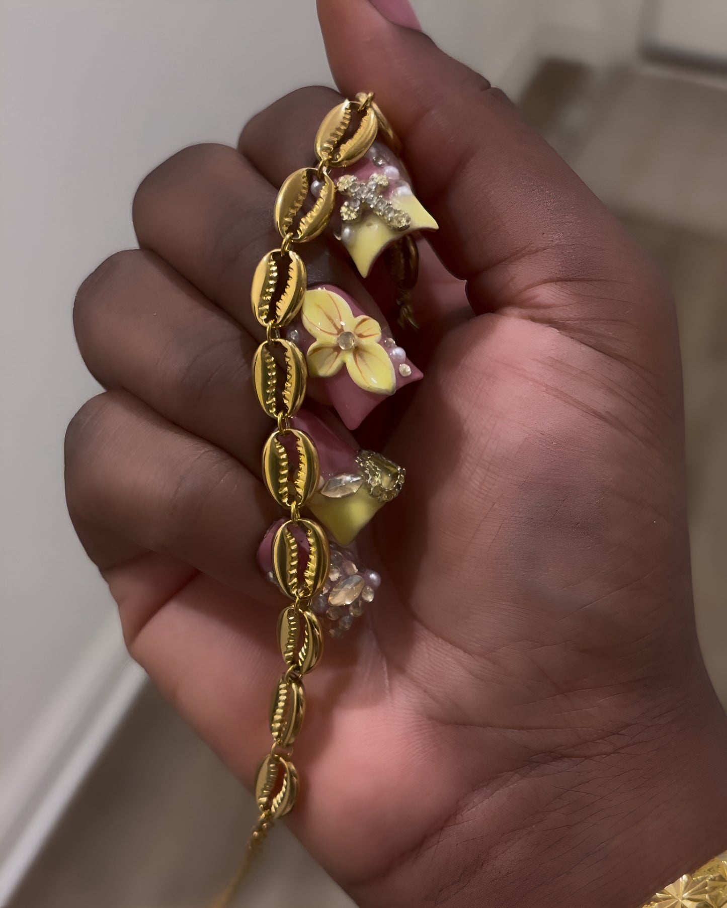 Gold Cowrie Bracelet
