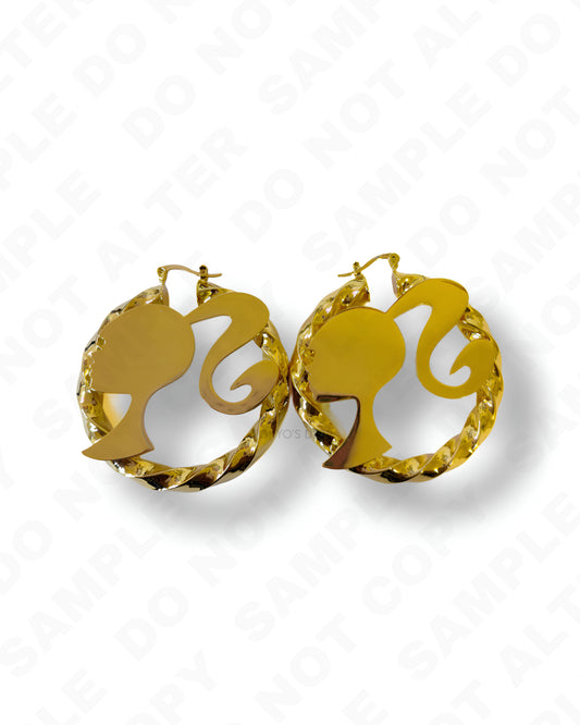 Barbie Gold Hoops