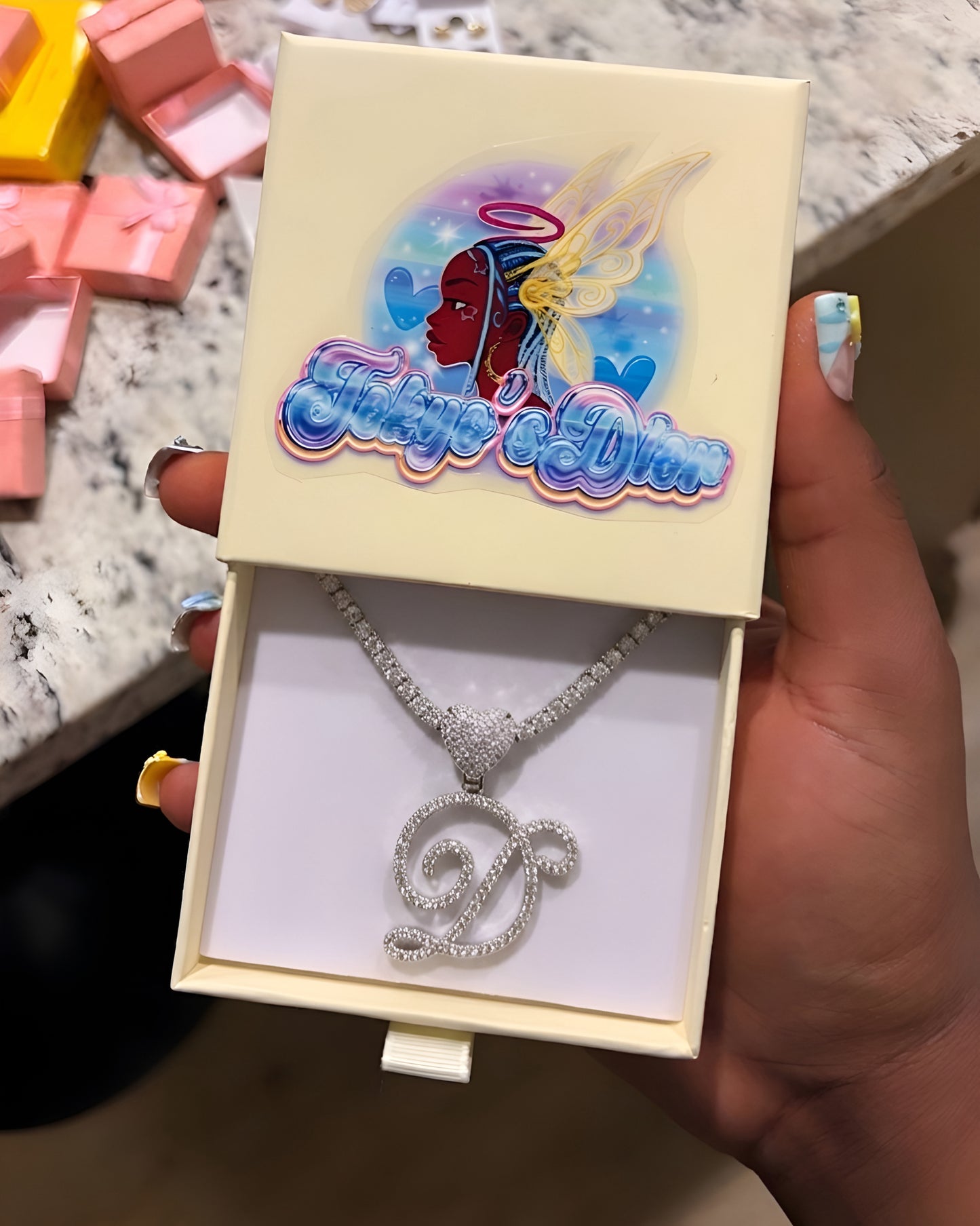 Initial Heart Necklace