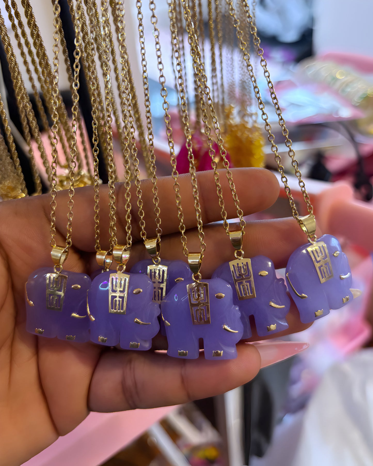 Purple Jade Elephant