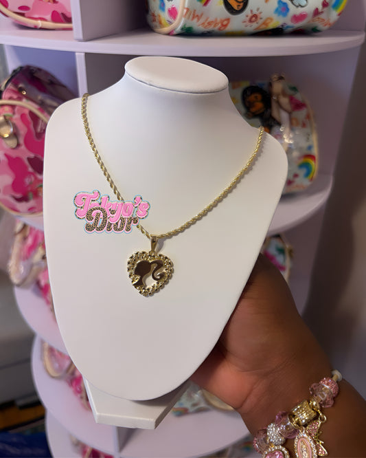 Barbie Heart Necklace