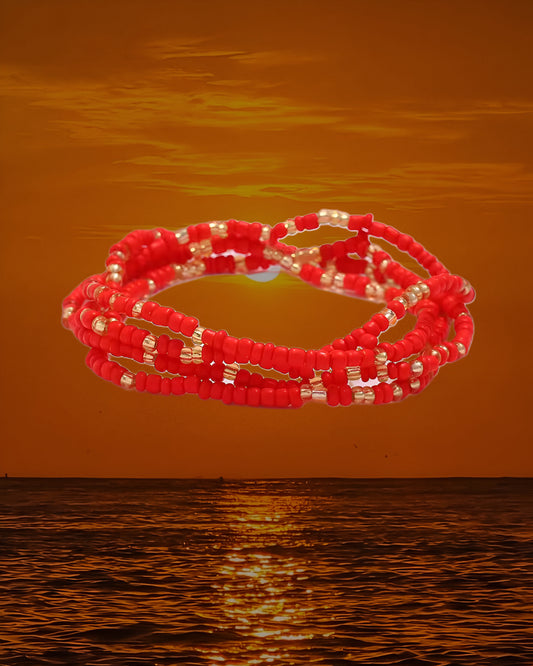 Orange Sunset Waist Bead