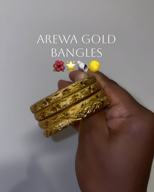 Arẹwa Gold Bangles
