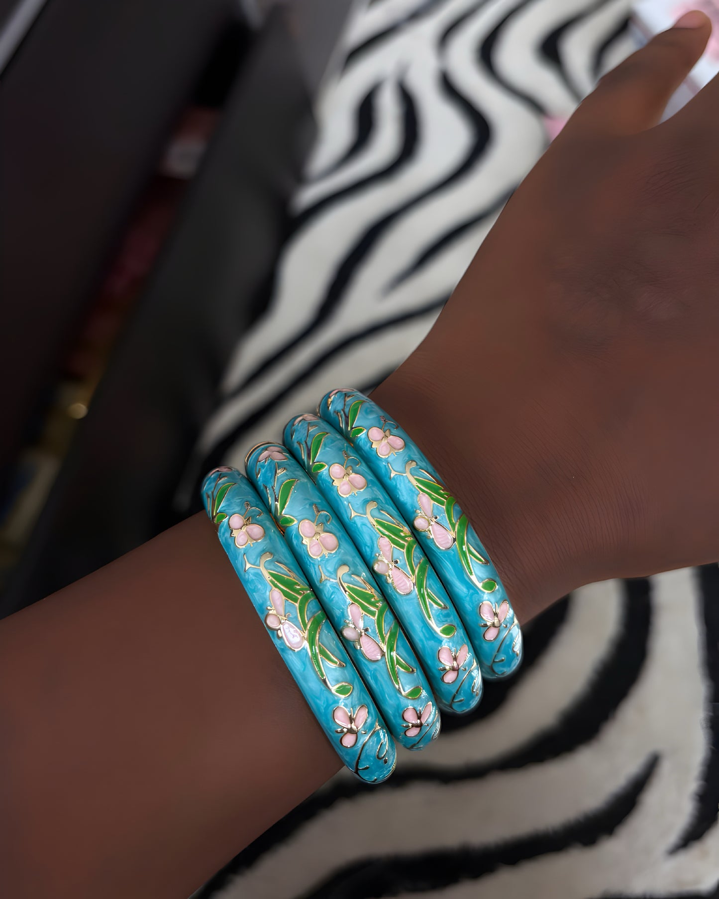 Teal Firefly Bangle