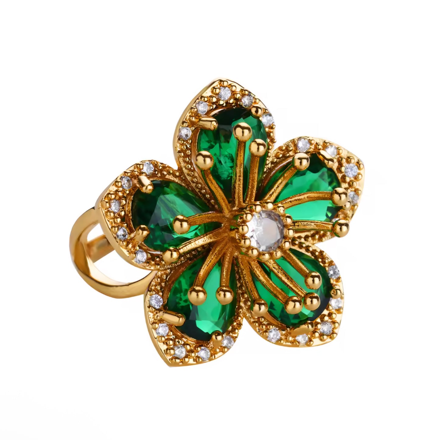 Green Aurelia Ring