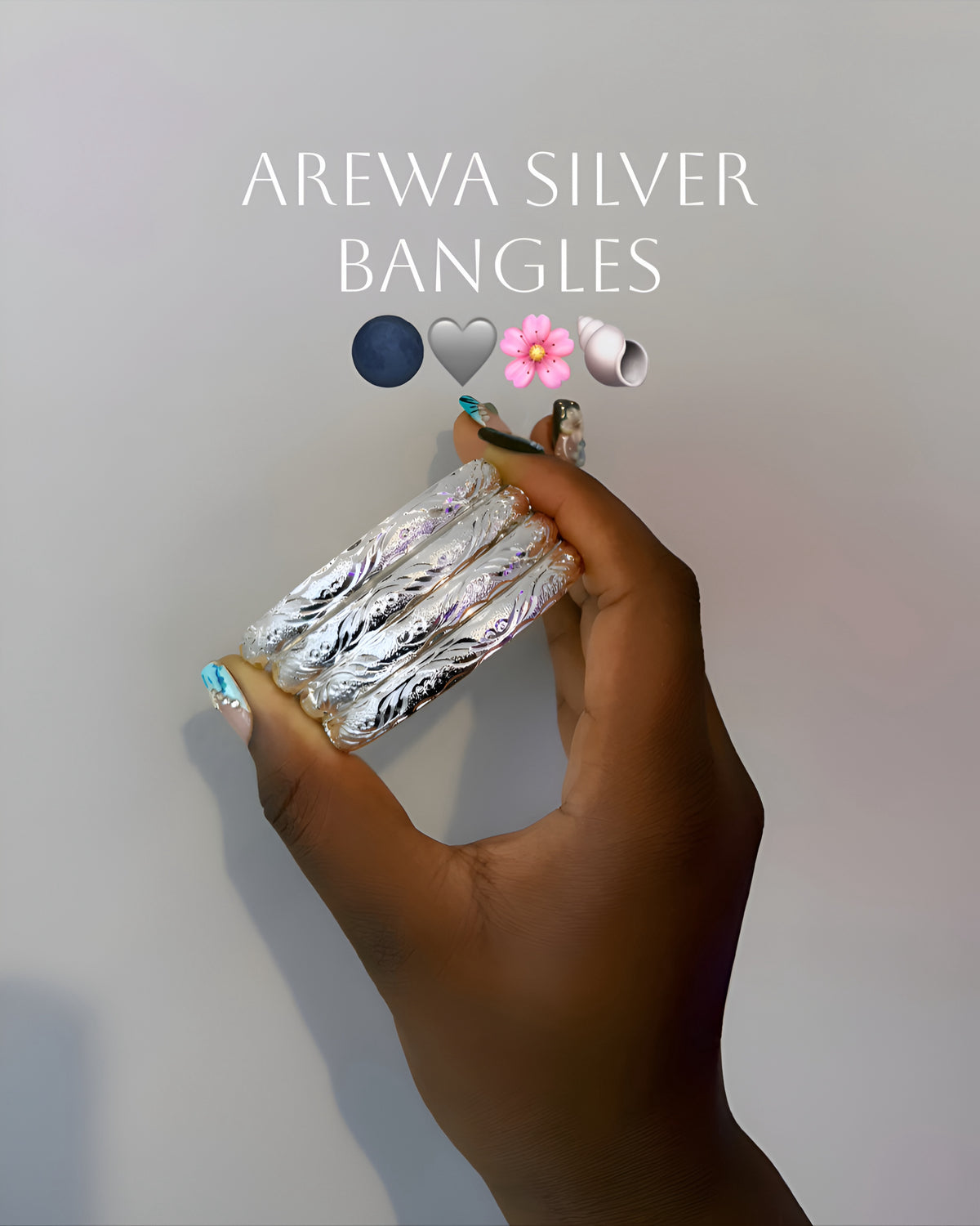 Arẹwa Silver Bangles