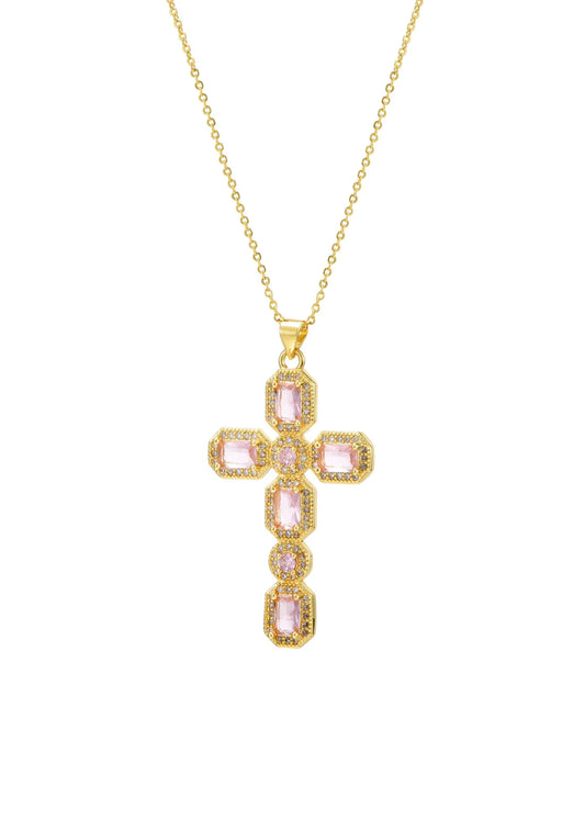 Seraphina Golden Cross Necklace