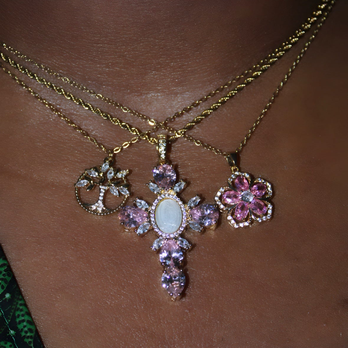 Sakura Necklace Stack