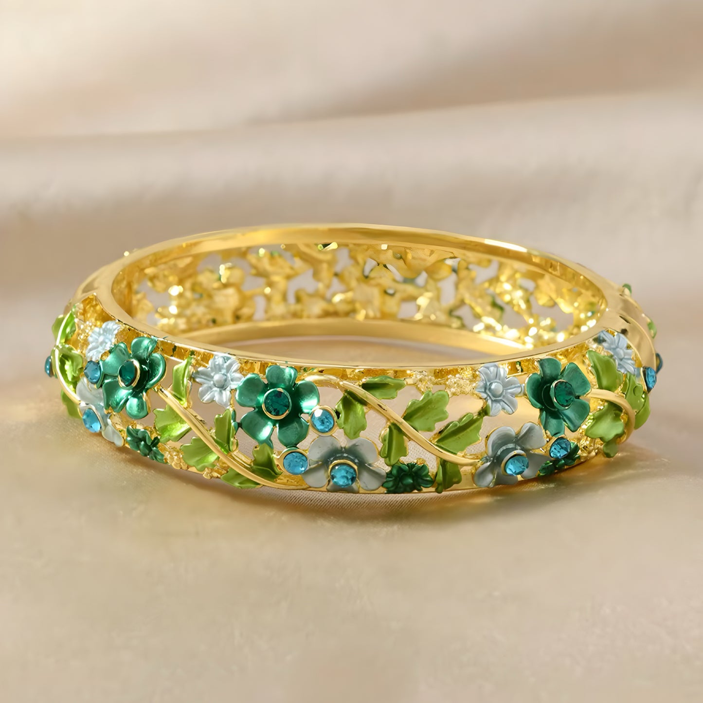 Blue Garden Bangle