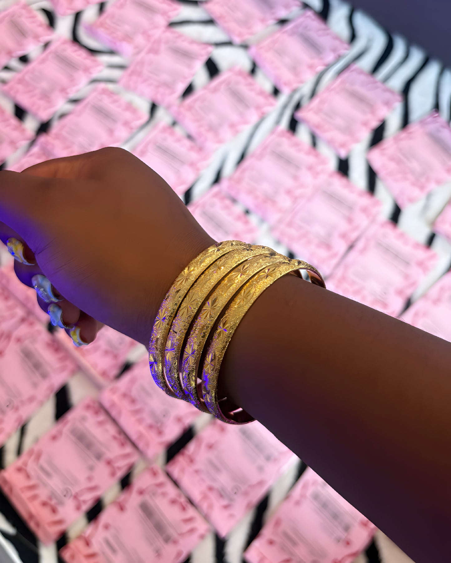 18k Summer Gold Bangles